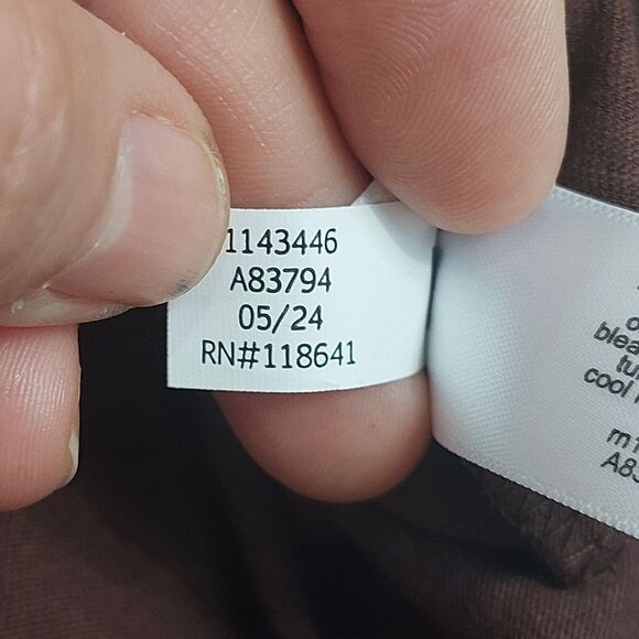 Lane Bryant V-Neck T Shirt Ruched Sides Size 22/24 Brown L/S Minimalist NEW - Picture 7 of 9